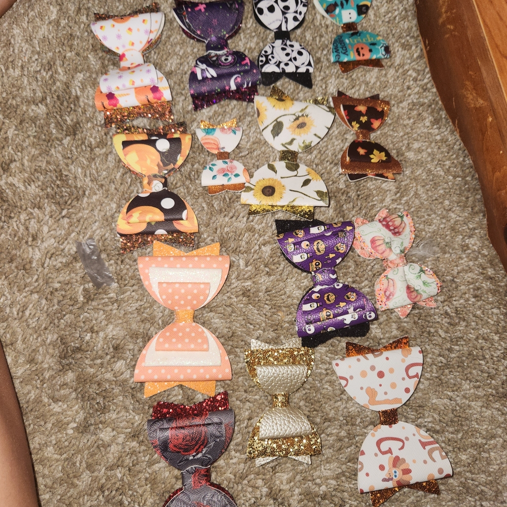 Colorful Kids Hair Bow Set